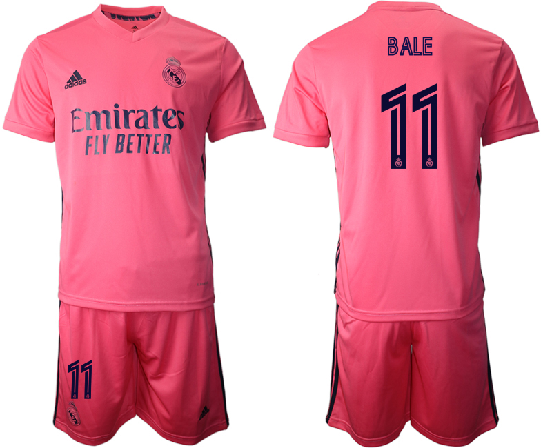 Men 2020-2021 club Real Madrid away #11 pink Soccer Jerseys